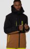 Protest ski jack Liquim bruin/zwart/neon geel online kopen