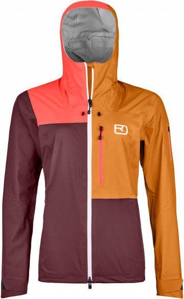 Ortovox Women's 3L Ortler Jacket Regenjas, meerkleurig