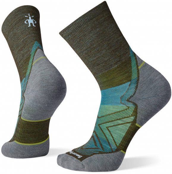 SmartWool Run Targeted Cushion Mid Crew Hardloopsokken, meerkleurig