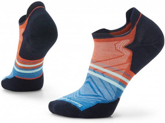 SmartWool Run Targeted Cushion Pattern Low Ankle Hardloopsokken, meerkleurig