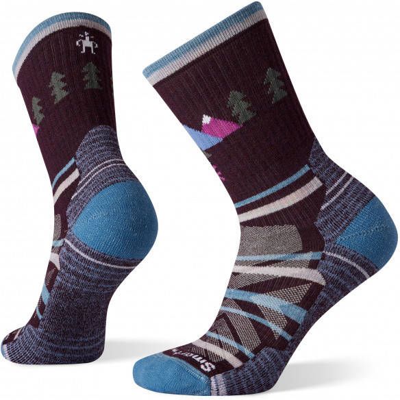 SmartWool Women's Hike Light Cushion Under the Stars Crew Wandelsokken, meerkleurig