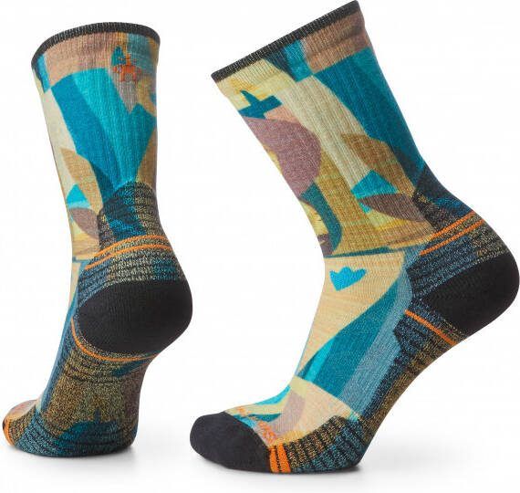 SmartWool Women's Hike Light Cushion Worst Crew Print Wandelsokken, meerkleurig