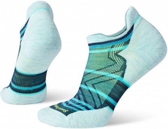 SmartWool Women's Run Targeted Cushion Stripe Low Ankle Hardloopsokken, meerkleurig