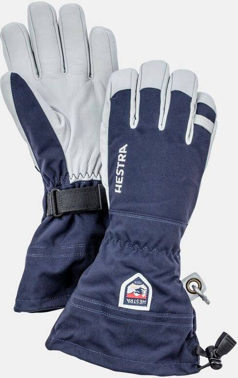 Hestra Army Leather Heli Ski 5F Handschoen Lichtbruin/Blauw