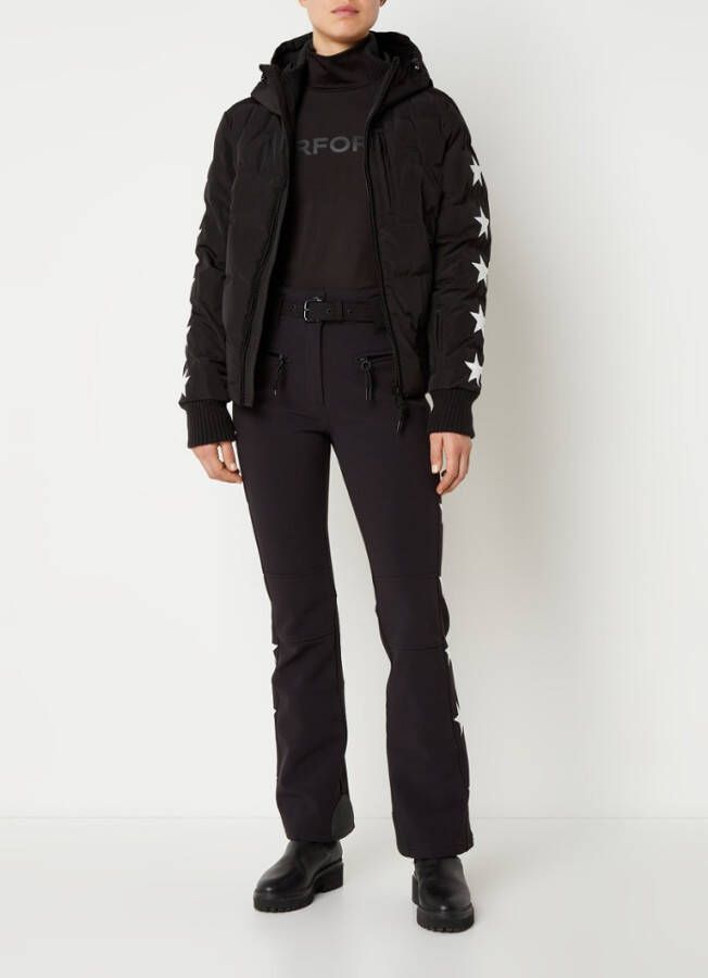 Airforce Aspen Star high waist flared fit skibroek met ceintuur