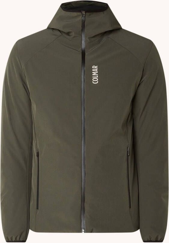 Colmar Gewatteerde softshell ski jas met capuchon en ritszakken