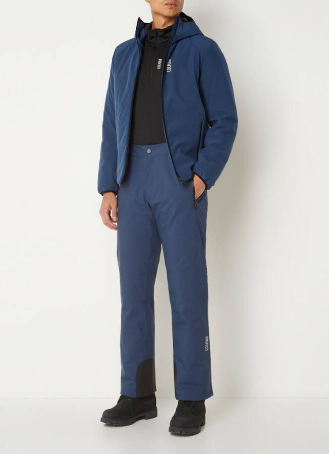 Colmar Gewatteerde softshell ski jas met capuchon en ritszakken