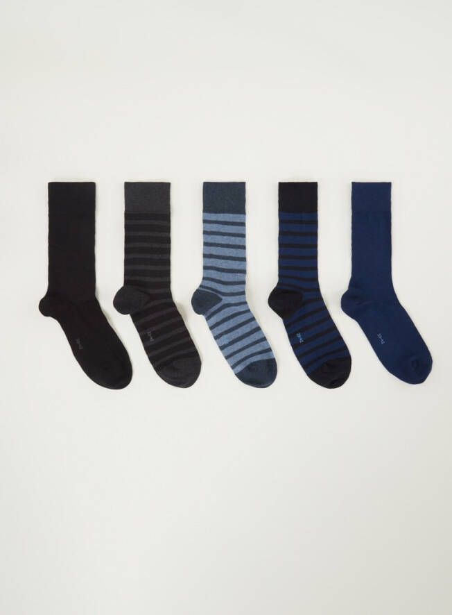 Falke Sokken Happy Box Gift Set 5 Pack , Blauw, Heren