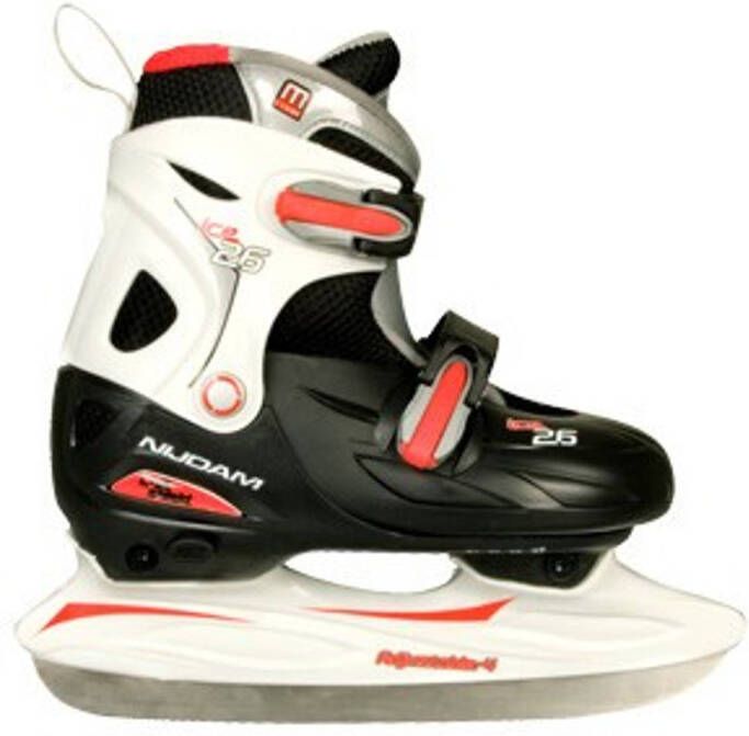 Nijdam Verstelbare Ijshockeyschaatsen Zwart 30 33