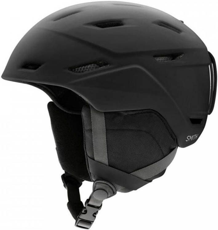 Smith Mission Skihelm Zwart/Donkergrijs