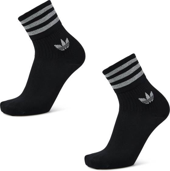 adidas Originals sokken set van 2 zwart/zilver