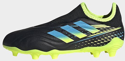 Adidas Copa Sense.3 Laceless Firm Ground Voetbalschoenen Core Black/Bright Cyan/Team Solar Yellow