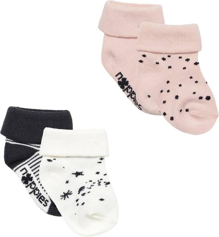 Noppies ! Meisjes 4 pack Sokken -- Diverse Kleuren Katoen/polyamide/elasthan