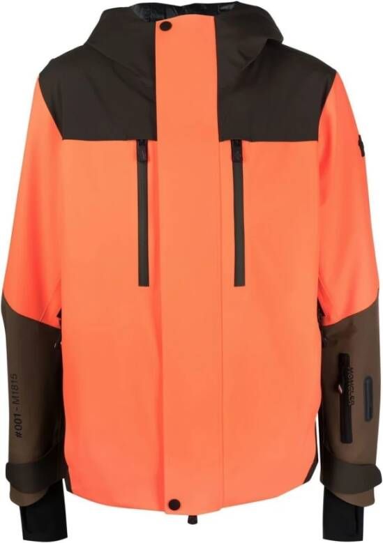 Moncler Grenoble Coats Orange , Oranje, Heren