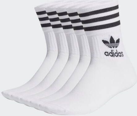 adidas Originals Sportsokken MIDCUT CREW SOKKEN, 5 PAAR met klassiek merk en strepen(5 paar )