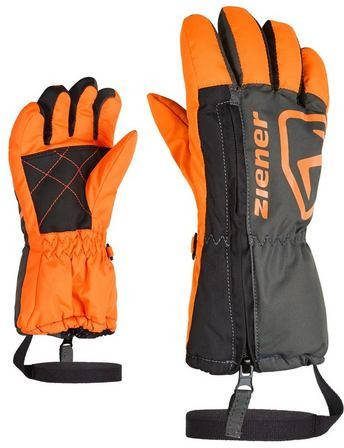 Ziener skihandschoenen Leo Minis oranje/grijs
