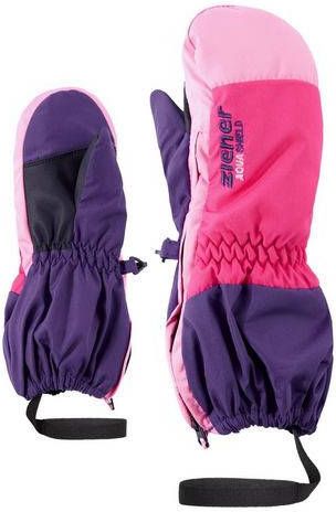 Ziener skihandschoenen Levi AS Mini paars/roze