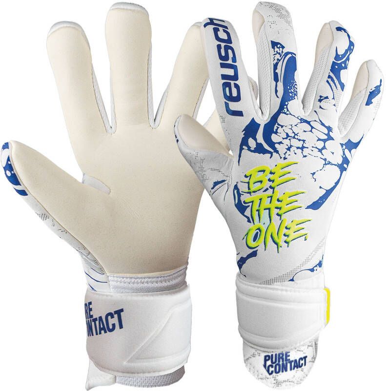 Reusch Keepershandschoenen Pure Contact Silver Wit/Blauw