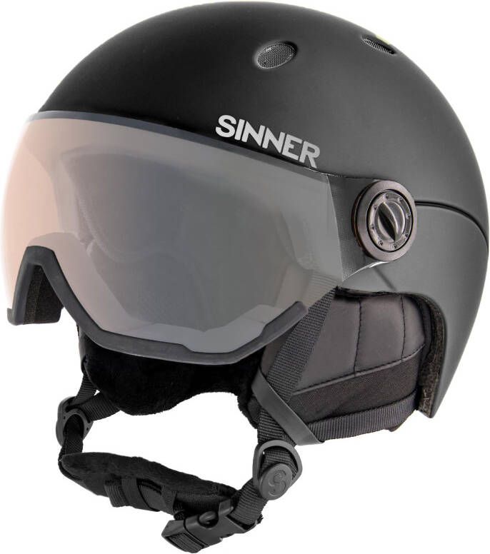 TITAN VISOR SKIHELM MAT ZWART TRANS+® LENS kopen? | SINNER