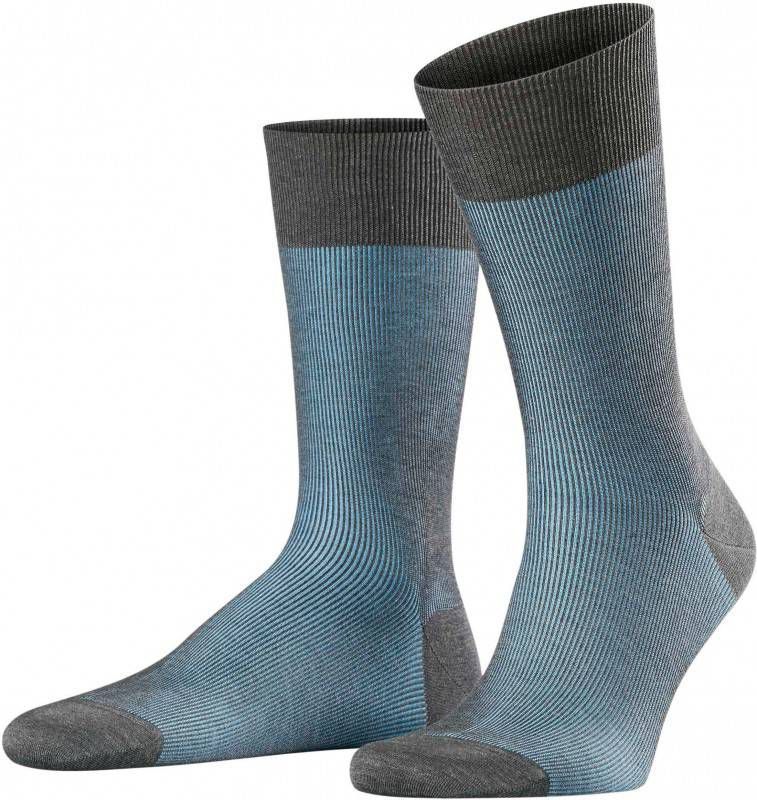 Falke Fine Shadow SO 13141 Grey bleue Heren