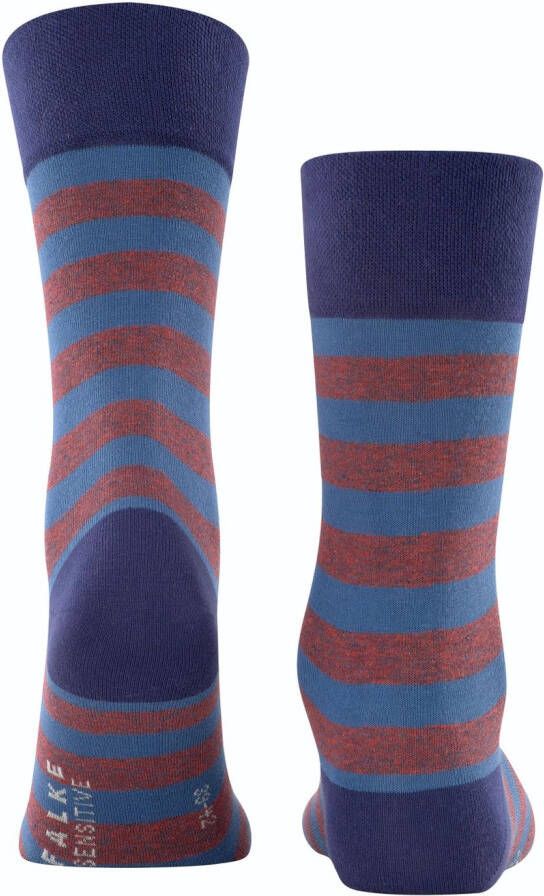 FALKE Sensitive Mapped Line sokken blauw/rood