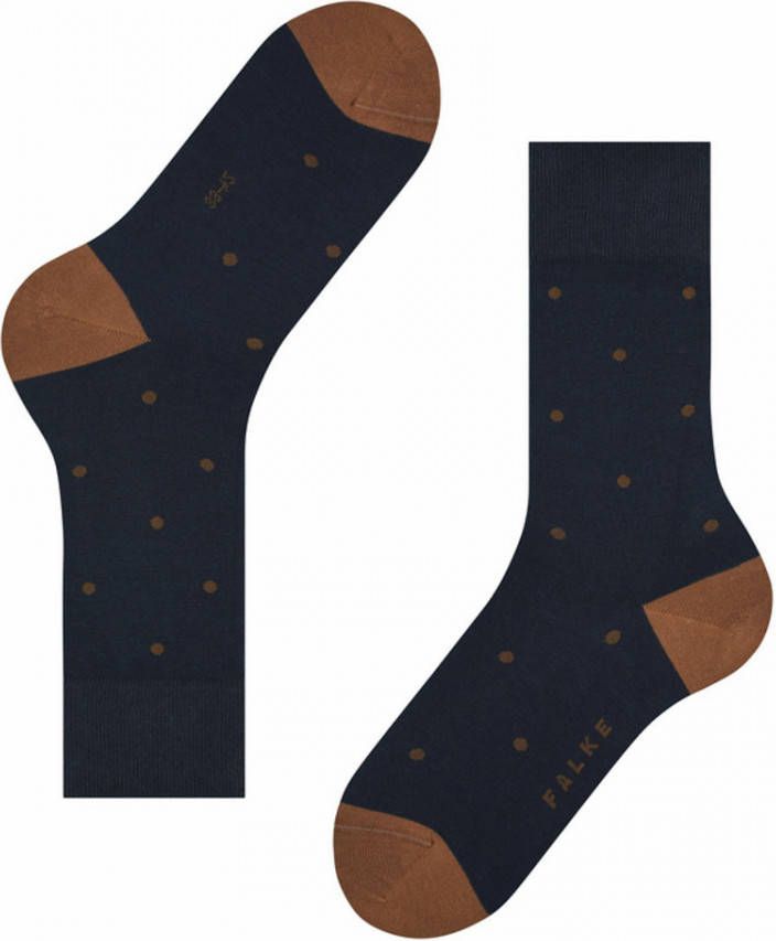FALKE Dot sokken donkerblauw/bruin