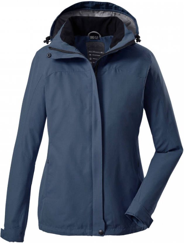Outdoorjack met afritsbare capuchon in marine | Witt