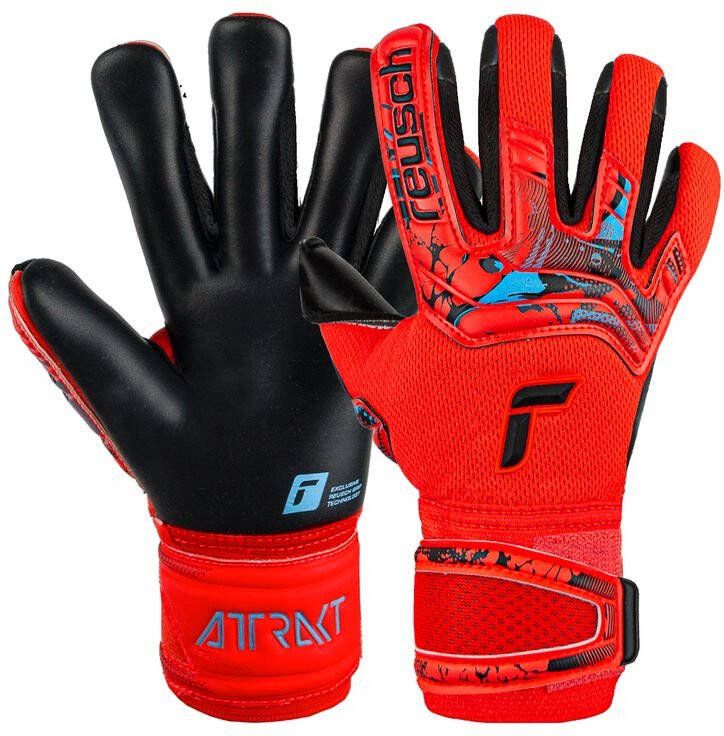 Reusch Keepershandschoenen Attrakt Duo Electric Red Rood/Blauw/Zwart