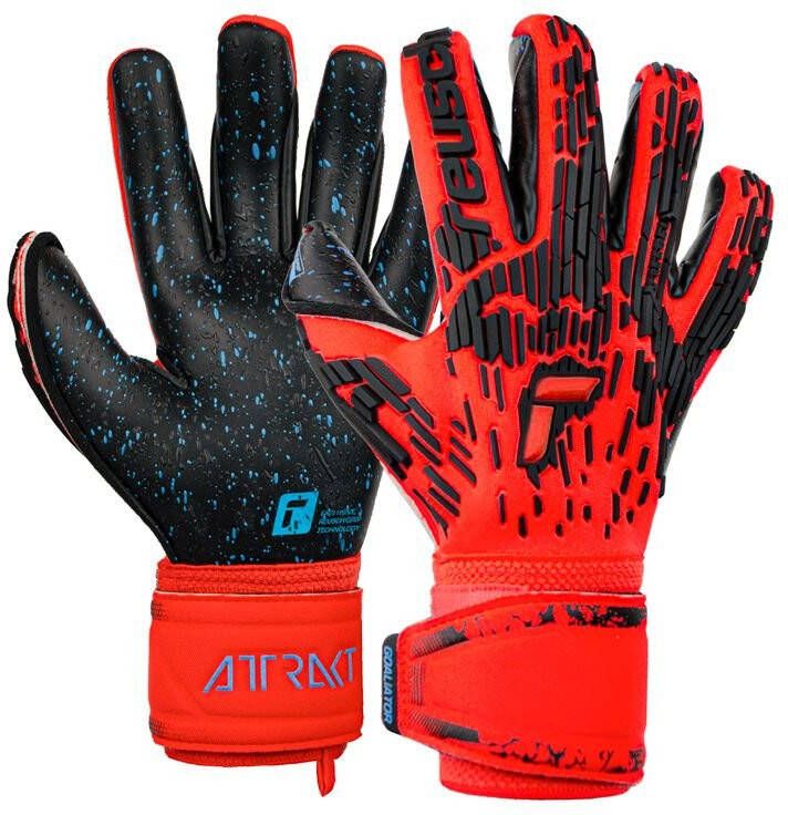 Reusch Keepershandschoenen Attrakt FreeGel Fusion Goaliator Electric Red Rood/Blauw/Zwart