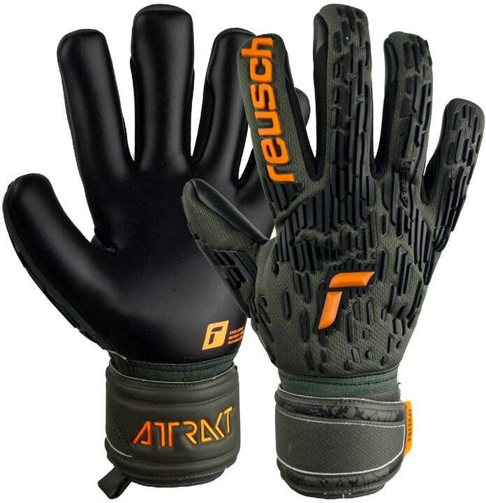 Reusch Keepershandschoenen Attrakt FreeGel Silver Desert Bloom Groen/Oranje/Zwart