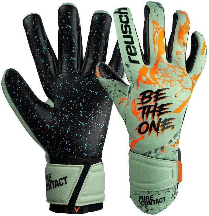 Reusch Keepershandschoenen Pure Contact Fusion Groen/Oranje Kinderen