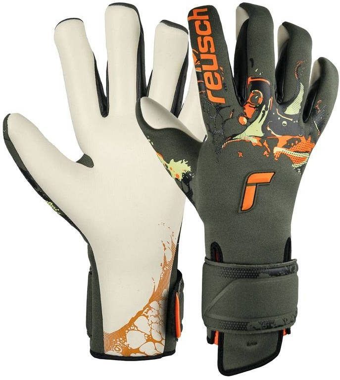 Reusch Keepershandschoenen Pure Contact Gold X AdaptiveFlex Desert Bloom Groen/Oranje