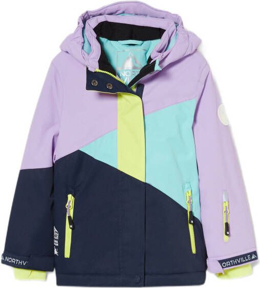 C&A ski jack lila/donkerblauw