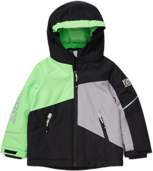 C&A ski jack zwart/groen