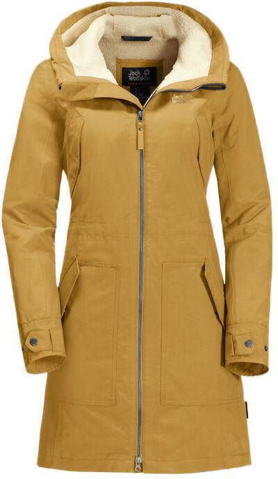 Jack Wolfskin Rocky Point Parka Dames Donkergeel