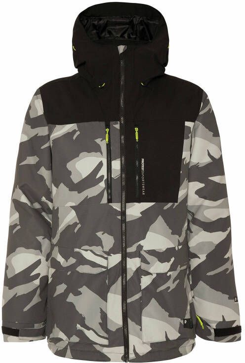 Protest ski jack Garthy grijs/zwart